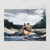 カヌインザラピッドウィンスローホーマー ポストカード (正面)