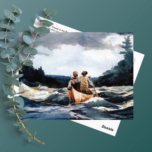 カヌインザラピッドウィンスローホーマー ポストカード