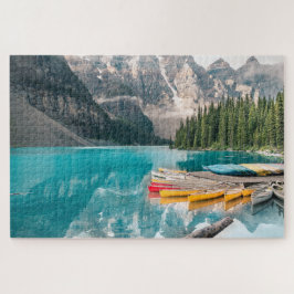 カヌオンモレーヌレイクバンフ国立公園カナダ ジグソーパズル
