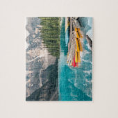 カヌオンモレーヌレイクバンフ国立公園カナダ ジグソーパズル (縦)