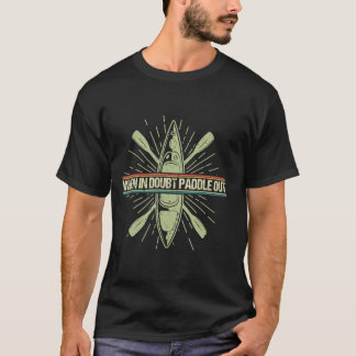 カヌカヤックカヤックギアパドリングウォーター Tシャツ