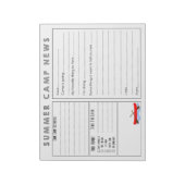 カヌサマーキャンプニューメモ帳 ノートパッド (回転)