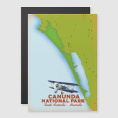 カヌンダ国立公園サウスオーストラリアの地図 (正面/裏面)