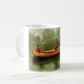 カヌーからの魚釣り コーヒーマグカップ (正面左)