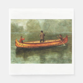 カヌーからの魚釣り スタンダードランチョンナプキン