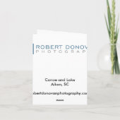 カヌーと湖 カード (裏面)