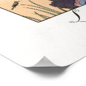 カヌーに住む先住民のカップル ポスター (角)