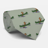 カヌーのおもしろいなラッコのロウイング ネクタイ (ロール)