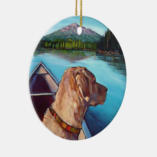 カヌーのオーナメントの実験室 セラミックオーナメント (右)