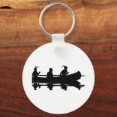 カヌーのシルエット キーホルダー (正面)