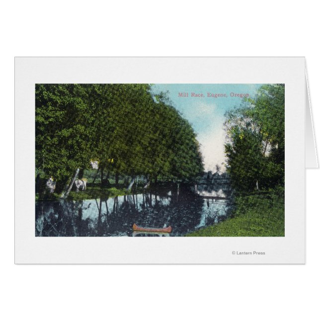 カヌーのシーンEugene、または風光明媚な川 (正面横)