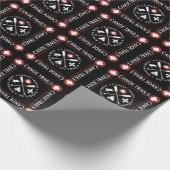 カヌーのトレイルのメープルリーフでギフトラップ ラッピングペーパー (角)