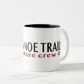 カヌーのトレイルもみじ葉ヘッダー付きコーヒーマグ ツートーンマグカップ (正面右)