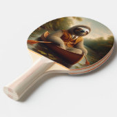 カヌーの中のナマ 卓球ラケット (正面アングル)