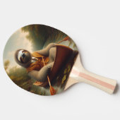 カヌーの中のナマ 卓球ラケット (横)