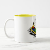 カヌーの会話のマグ ツートーンマグカップ (左)