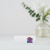 カヌーの最後に小さな名刺 スキニー名刺 (スタンド正面)