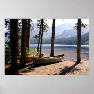 カヌーの準備 ポスター