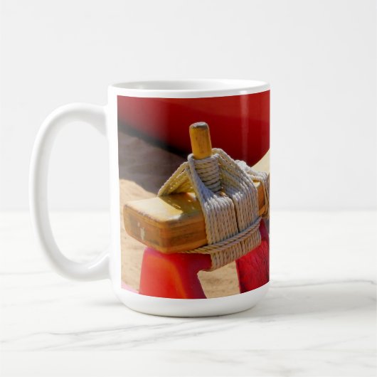 カヌーの索具 コーヒーマグカップ (左)