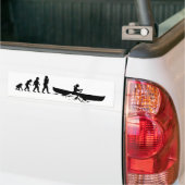 カヌーをこぐこと バンパーステッカー (トラック上)