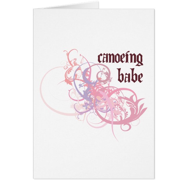 カヌーをこぐ可愛い人 (正面)