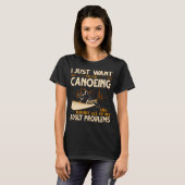 カヌーを漕いで広告を無視したいだけ Tシャツ (正面フル)