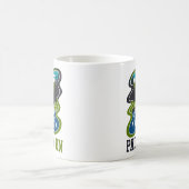 カヌーアドベンチャー山湖デザイン コーヒーマグカップ (中央)