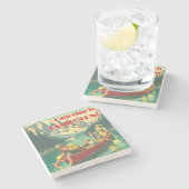 カヌーイズファミリーおもしろい ストーンコースター (横)