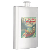 カヌーイズファミリーおもしろい フラスク (右)