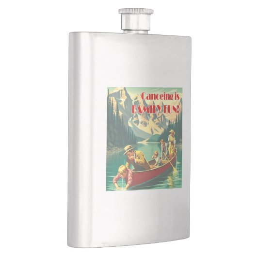 カヌーイズファミリーおもしろい フラスク (右)