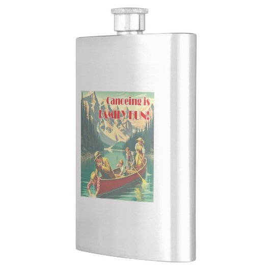 カヌーイズファミリーおもしろい フラスク (左)