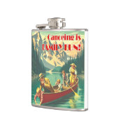 カヌーイズファミリーおもしろい フラスク (左)