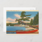 カヌーオンウエストカロガレイク(ニューヨーク) ポストカード (正面/裏面)