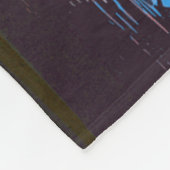 カヌーオンサンセットレイクブランケット フリースブランケット (角)