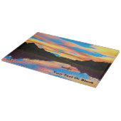 カヌーオンサンセットレイク カッティングボード (角)