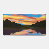 カヌーオンサンセットレイク デスクマット (正面)
