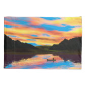 カヌーオンサンセットレイク 枕カバー (裏面)