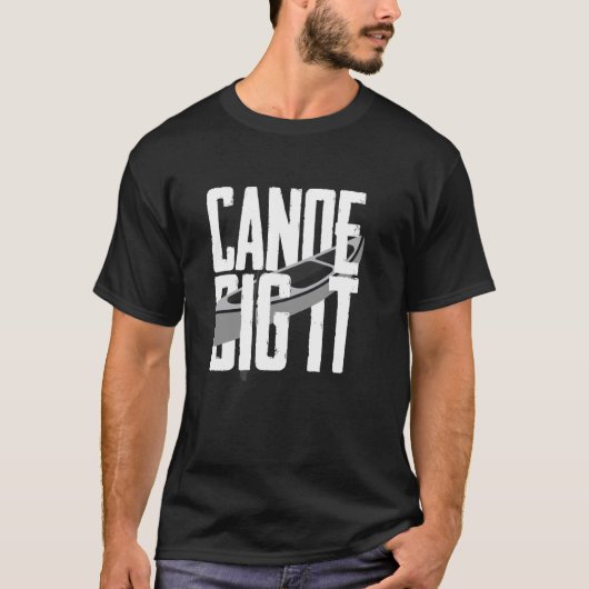 カヌーカヌイスト女性男性アスリートカヌー Tシャツ (正面)