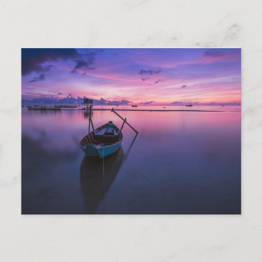 カヌーカヤックセーリング魚釣り – ライフ ポストカード (正面)