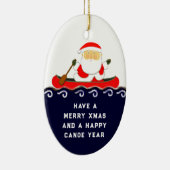 カヌーキャンピングクリスマスコレクティブ セラミックオーナメント (右)