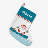 カヌーキャンプ スモールクリスマスストッキング (正面 (吊り時))