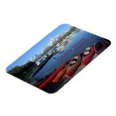 カヌースグランドテトンナショナルパークコルターベイトラベル マグネット (左側)