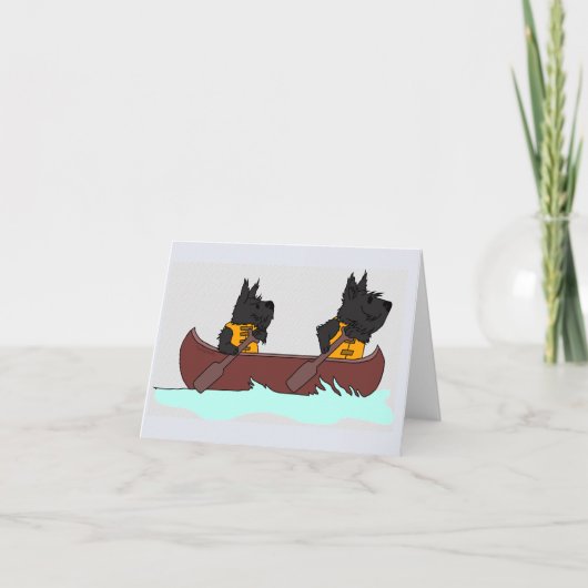 カヌースコット&フレンド ノートカード (正面)