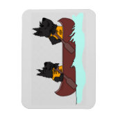 カヌースコット&フレンド マグネット (縦)