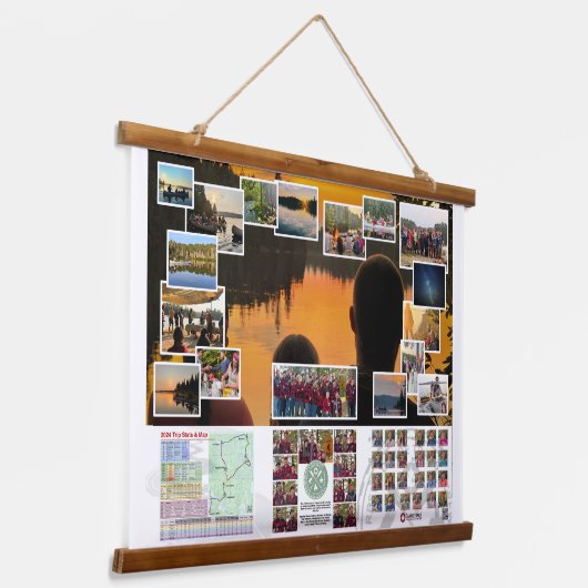 カヌートレイル2024カナダトリップのタペストリー 吊り下げ型タペストリー (傾斜あり)