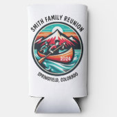 カヌーパーソナライズされたトリップ スリム缶クーラー (正面)