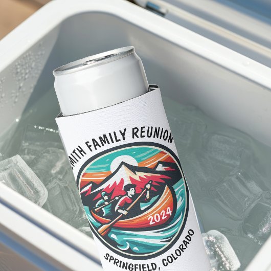 カヌーパーソナライズされたトリップ スリム缶クーラー