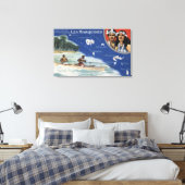 カヌー島の先住民の地図 キャンバスプリント (インサイチュ (寝室))