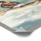 カヌー島の先住民の地図 ポスター (角)