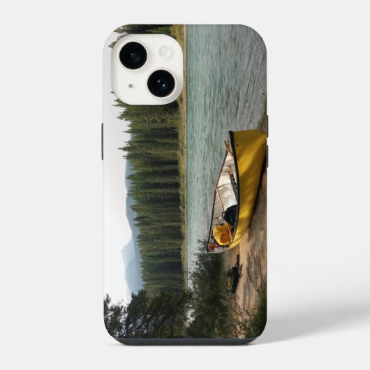 カヌー川 iPhoneケース (裏面)